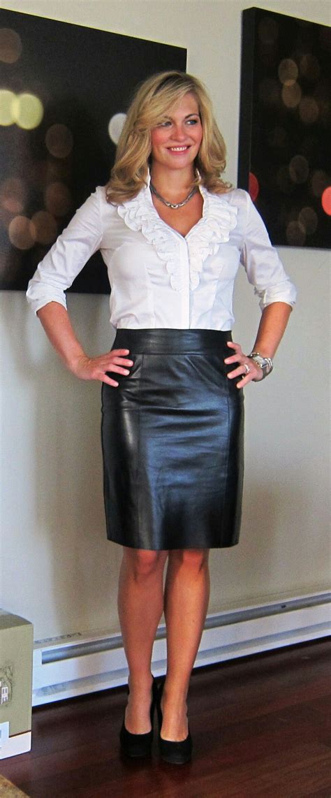 Lederlady Black Leather Skirts Leather Pencil Skirt Leather Outfit