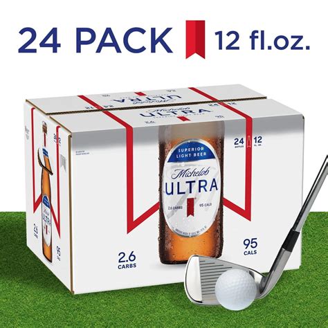 Michelob Ultra Light Beer 24 Pack Beer 12 Fl Oz Bottles