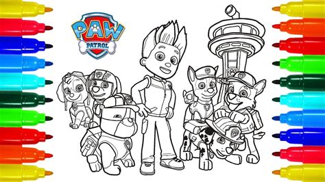 My daugther really loves the chase coloring page. 47 Marvelous Coloring Pages For Kids Paw Patrol - Slavyanka