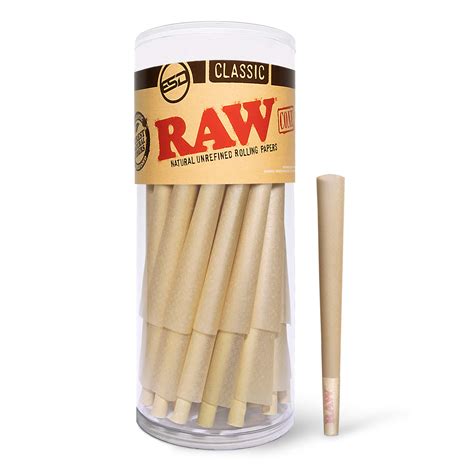 Buy Raw Cones Classic 98 Special 50 Pack Natural Pre Rolled Rolling