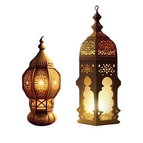 Happy Islamic Ramadan Kareem 3d Lamp 21772662 Png