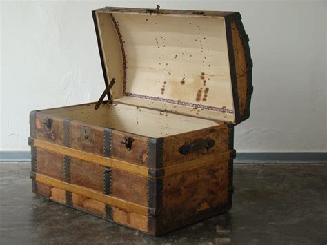 vintage portmanteau or treasure chest