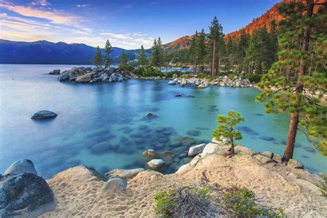 South lake tahoe is home to approximately 21,155 people and 8,116 jobs. Beaches in Lake Tahoe
