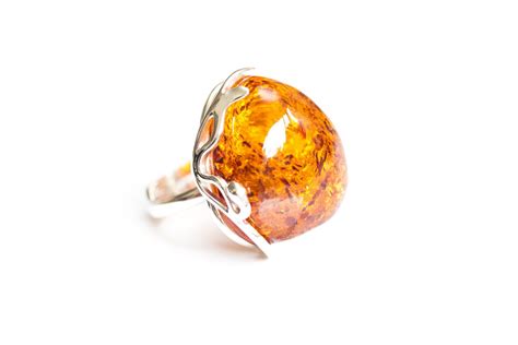 Amber Adjustable Amber Ring Amber Ring Fully By Balticbeauty925 Amber