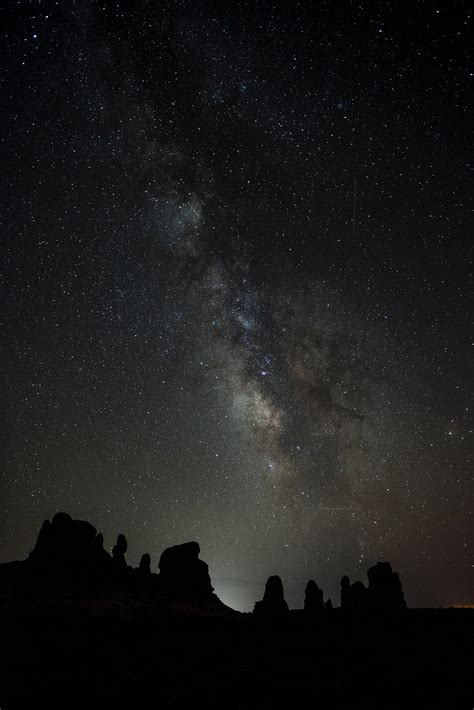 Free Images Landscape Rock Wilderness Silhouette Sky Night Star