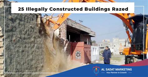 25 Illegally Constructed Buildings Razed