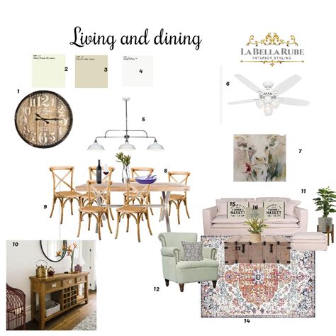 Come see our modern farmhouse kitchen makeover in almost real time! Modern farmhouse living and dining Interior Design Mood ...