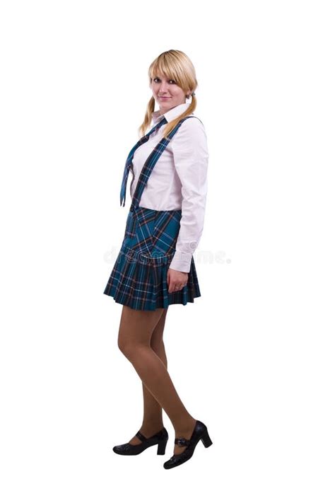 The Cherry Girl In A School Uniform Stock Image Image Of School