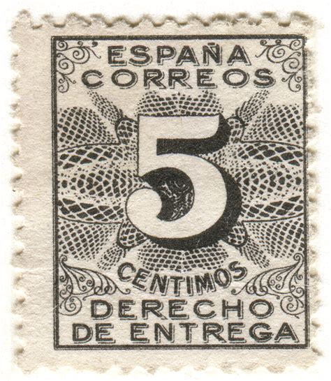 Spain Postage Stamp España Correos 5 C 1931 Derecho De E Flickr