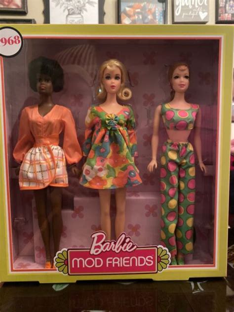 Barbie Mod Friends T Set Frp00 2018 Mattel Retro 1968 For Sale
