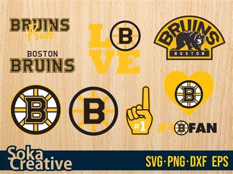Boston Bruins Hockey Team Svg Bundle Vectorency