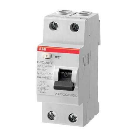 Abb 2 Pole Rcd 40a 30ma Fh202a40 Type A Showtechnix