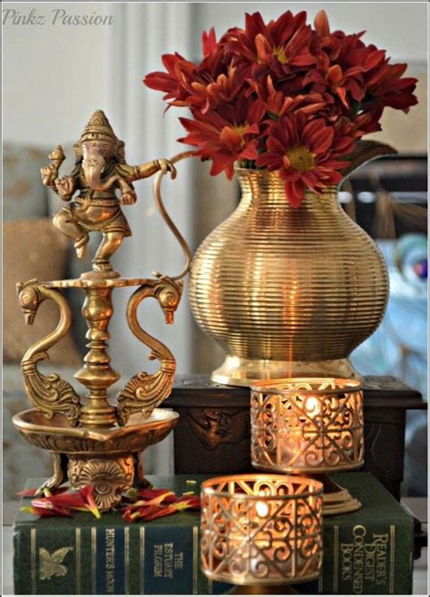 Brass Diya With Lord Ganesha India Home Decor Ethnic Home Decor Home