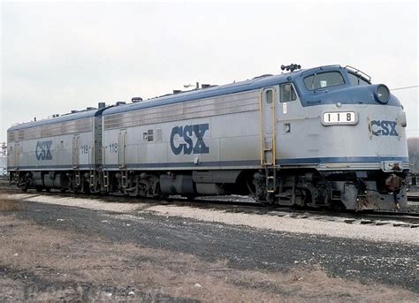 Csx Transportation Csxt Railroad Emd Fp7 Freight And Passenger
