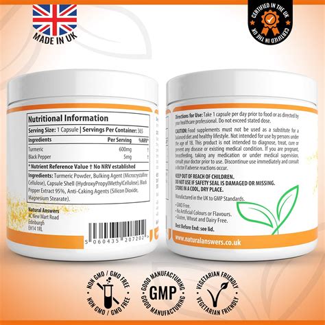 365 Turmeric Capsules 1 Year Supply High Strength Turmeric Capsules