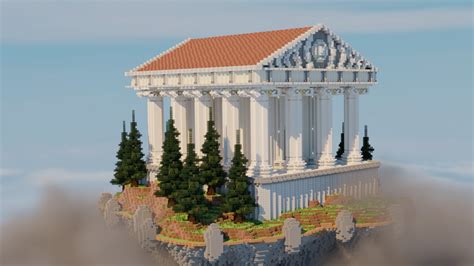 Greek Sky Temple Megastructure Minecraft Map