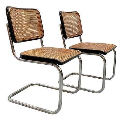 Pair Of Cesca Dining Chairs By Marcel Breuer For Thonet 1960s 179443