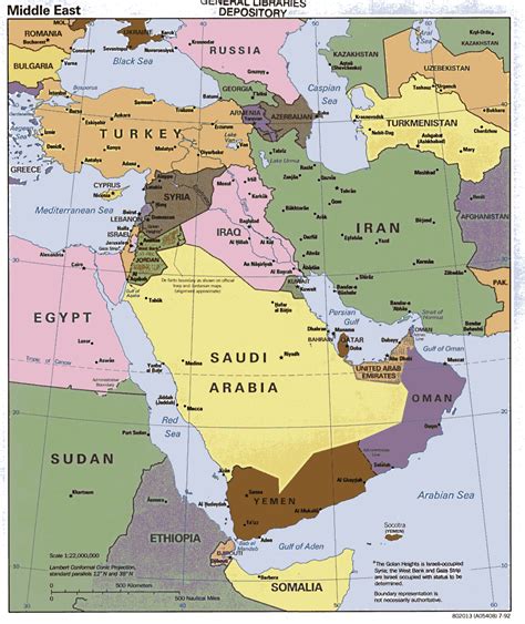 Countries within the above map that are considered the middle east include azerbaijan, djibouti, egypt, eritrea, ethiopia, georgia, iran, iraq, israel, jordan, kazakhstan, kuwait, oman, saudi arabia, somalia, sudan, syria, turkey, turkmenistan, united arab emirates, uzbekistan and yemen. MAP OF MIDDLE EAST - mapofmap1