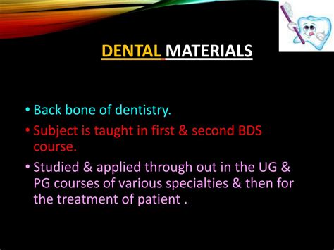 Ppt Introd Uction To Dental Materials Powerpoint Presentation Free