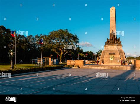 Monument In Memory Of Jose Rizal National Hero At Rizal Park In