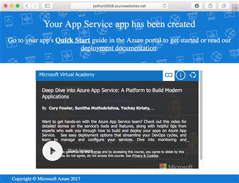 Create an app.py file under your project. Create a Python web app in Azure | Microsoft Docs