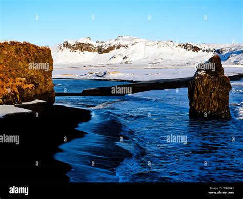 Icelandic Sea Close To The Beach Stock Photo Alamy