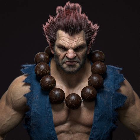Akuma 3d Artwork Created By Duc Nguyen Street Fighter Characters