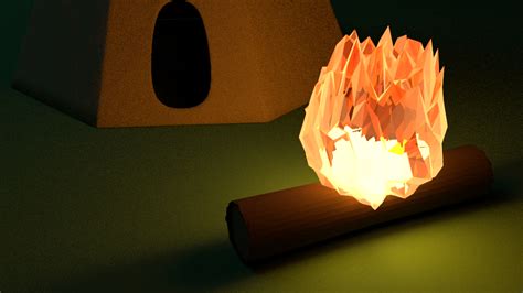 Recently Ive Been Playing With Firelow Poly Fire That Is Blender