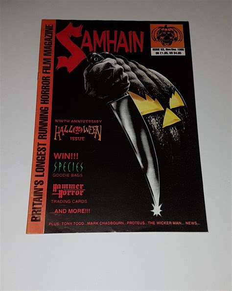 Samhain Horror Film Magazine Issue Nov Dec By Gullidge