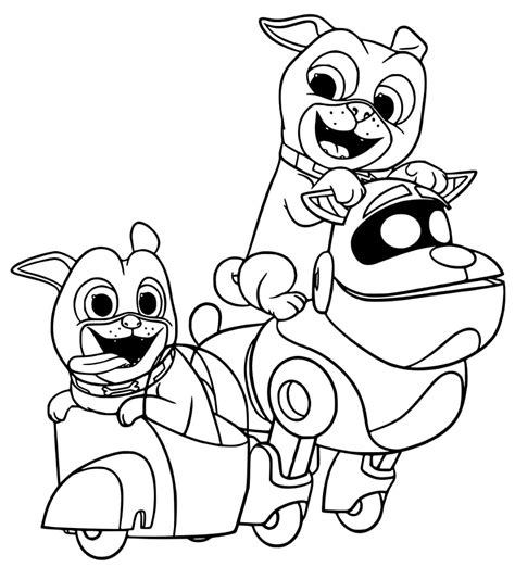 Hissy From Bingo And Rolly Puppy Dog Pals Coloring Page Free