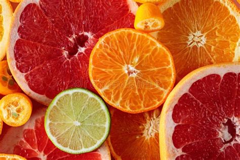 Close Up Of Citrus Fruits Stock Photo Image Of Fruit 131138004