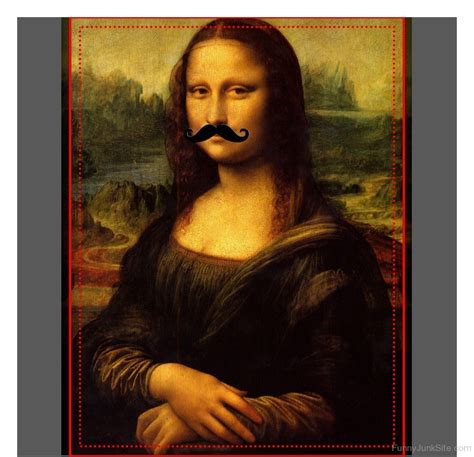 Funny Mona Lisa Pictures Mona Lisa Mustache Image