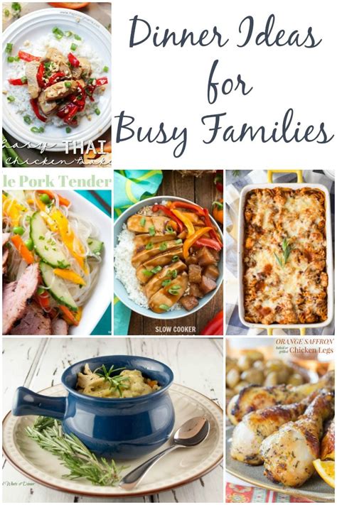 7 dinner ideas for busy families! Grab this list for a pre ...