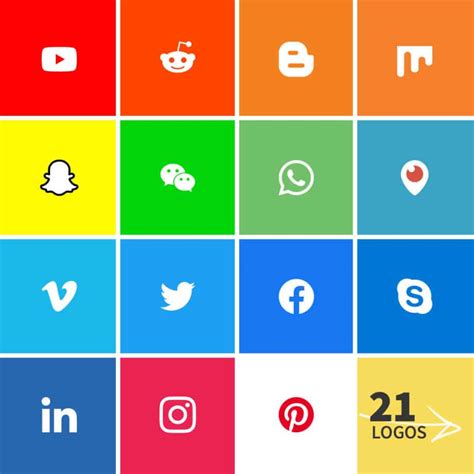2019 Social Media Logos 21 Most Popular Social Networks Eu Vietnam