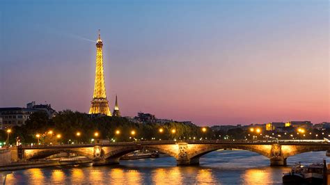 Desktop Wallpapers Paris Eiffel Tower France Towers River 1920x1080