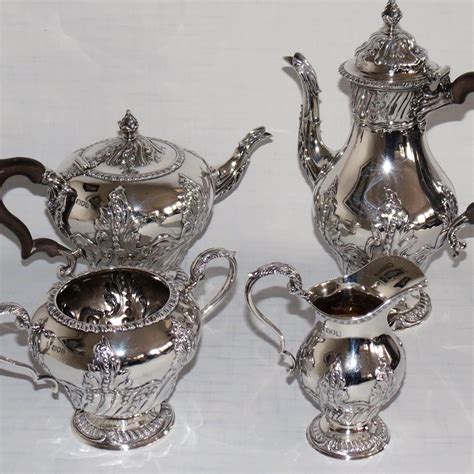 4 Piece Silver Tea Set Antique Silver Hemswell Antique Centres