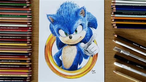 Drawing Sonic The Hedgehog 2020 Movie Youtube