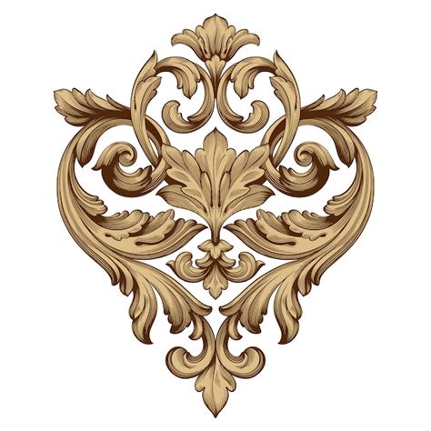 Premium Vector Classical Baroque Ornament Decorative Design Element