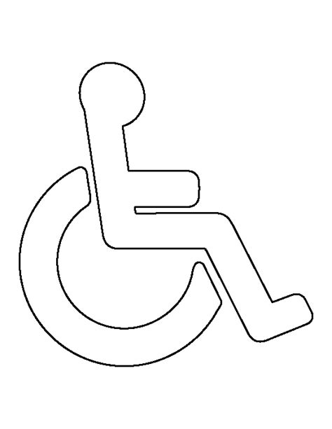 Handicap Symbol Stencil Free Stencil Gallery