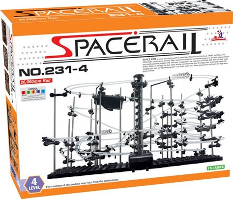 New Space Raill Funny Building Kit Roller Coaster Toyslevel 4 Diy