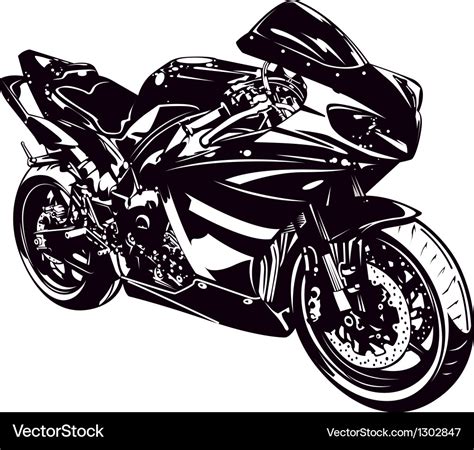 Sport Motorbike Royalty Free Vector Image Vectorstock