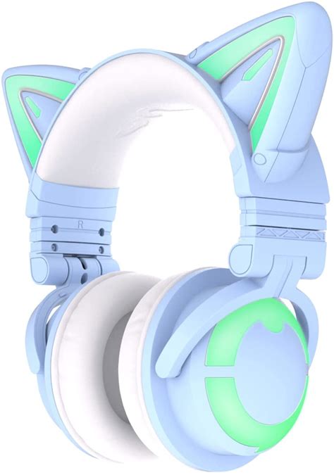 yowu rgb cat ear headphone 3g wireless 5 0 foldable gaming headset with 7 1 surround sound