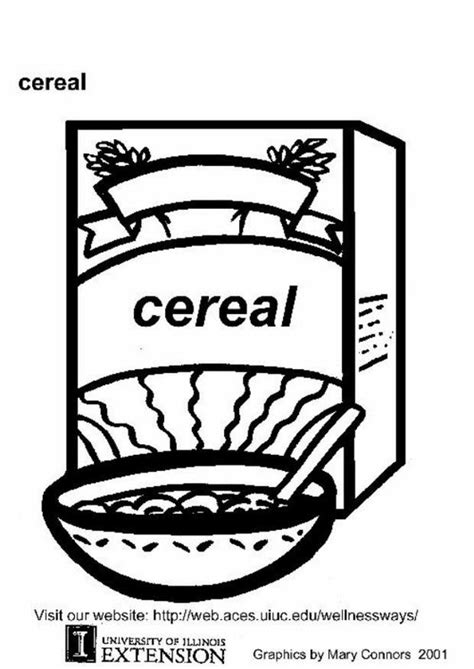 A nice variety of designs, from super simple with thicker lines, to ones with many details suitable for older kids (or you). Coloring Page cereal - free printable coloring pages - Img ...