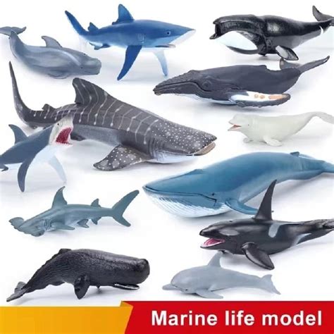 Simulation Marine Sea Life Model Whale Figurines Shark Action Figures