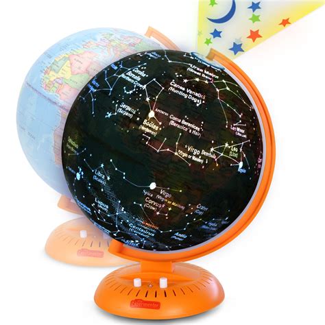 Globe For Kids 3 In 1 World Globe With Illuminated Star Map And Built