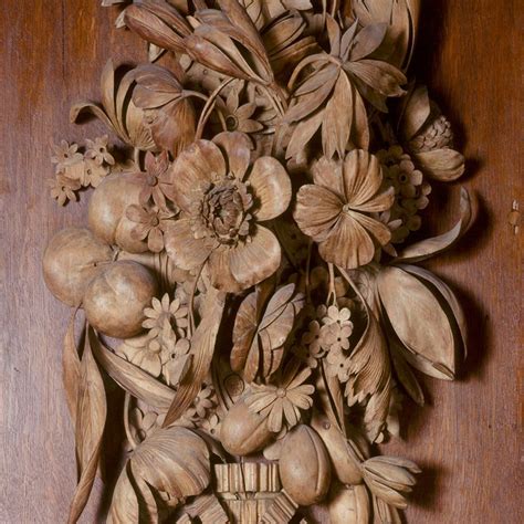 Grinling Gibbons Carving Of Intricate Fruit Flowers And Animals For