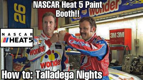 How To NASCAR Throwbacks Nascar Heat 5 Paint Booth Ricky Bobby
