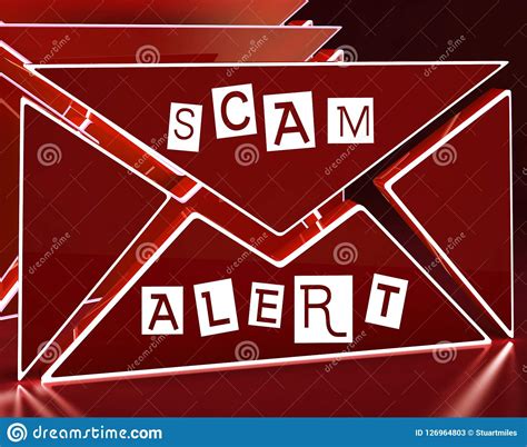 Malicious Emails Spam Malware Alert 3d Rendering Stock Illustration
