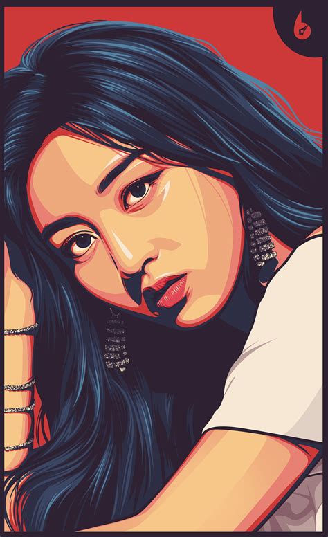 20 Beautiful Vexel Art Portraits Vector Portrait Illustrations