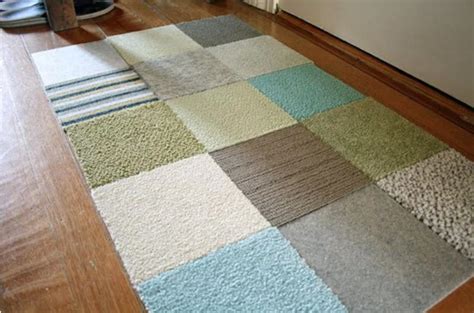 Flooring Best Method To Use Carpet Samples Squares To Create A Rug